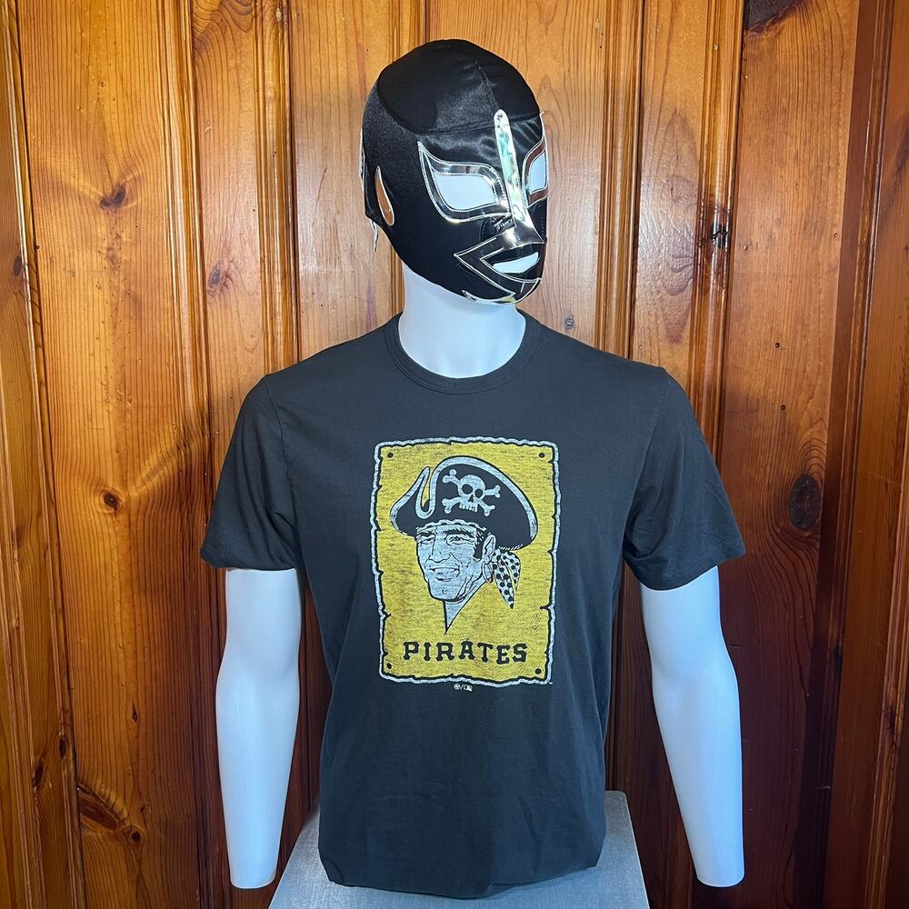 M Retro Pittsburgh Pirates T-Shirt Black Regular